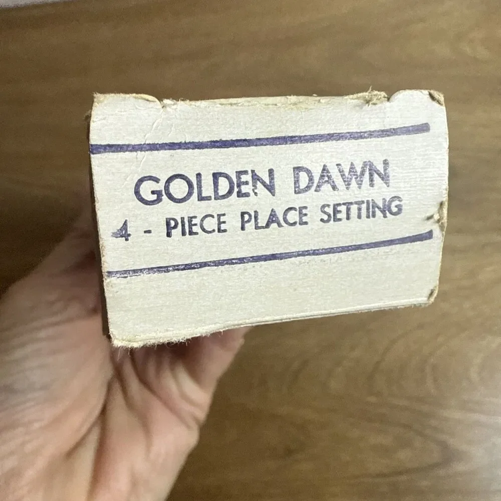 Vtg International Silver Co Rogers Gold Golden Dawn Place setting Replacement
